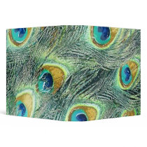 PEACOCK FEATHERS 1.5" Ring Binder
