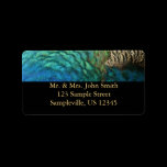 Peacock Feathers Address Label