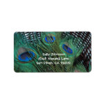 Peacock Feathers and Basket  Address Labels