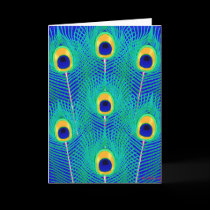 Peacock Feathers cards
