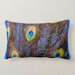 Peacock Feathers Designer Throw Pillow pillows