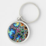 Peacock Feathers - Fractal Design Key Chains