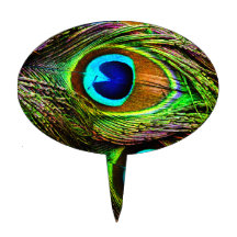 Peacock Feathers Invasion - Cake Toppers