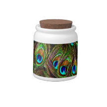 Peacock Feathers Invasion - Candy Dish