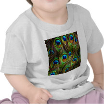 Peacock Feathers Invasion Tee Shirts