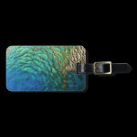 Peacock Feathers Luggage Tag