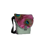 Peacock Feathers Mini Messenger Bag