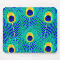 Peacock Feathers mousepads