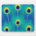 Peacock Feathers mousepads by Aquavel Peacock Feathers mousepads