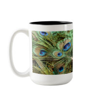 Peacock Feathers Mug