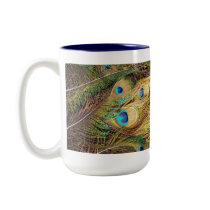 Peacock Feathers Mug