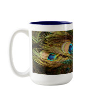 Peacock Feathers Mug