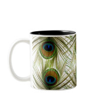 Peacock Feathers Mug