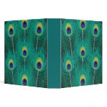 peacock feathers notebook binders