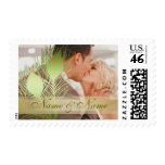Peacock feathers photo engagement stamps stamps