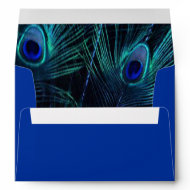 Peacock Feathers Purple Blue Envelopes envelope