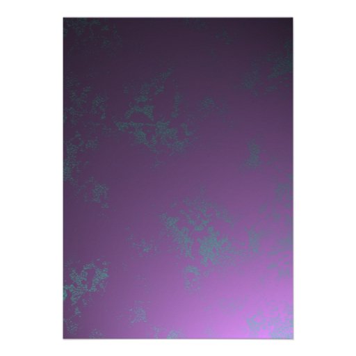 Peacock Feathers Purple Wedding Personalized Announcement