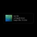 Peacock Feathers Return Address Label