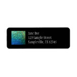 Peacock Feathers Return Address Label