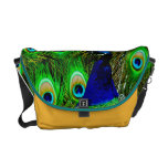 peacock feathers rickshaw bag COLOR CHANGE Commuter Bags