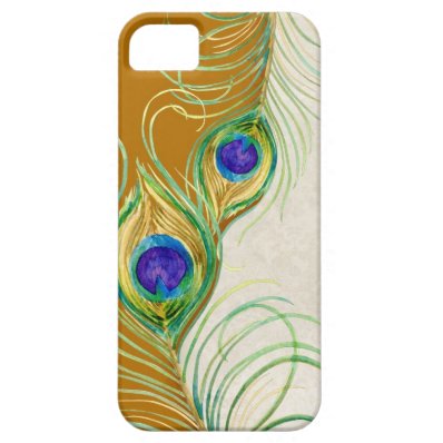 Peacock Feathers Royal Damask Personalized Names iPhone SE/5/5S Case