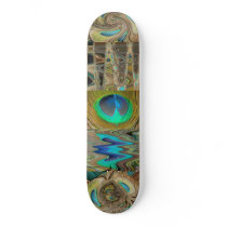 Peacock Feathers Skate Board skateboards