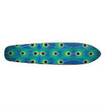 Peacock Feathers Custom Skate Board