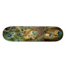 Peacock Feathers Skateboard
