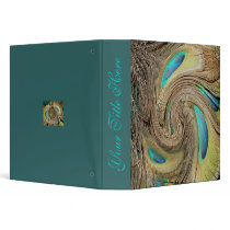 Peacock Feathers Swirl Binder
