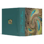 Peacock Feathers Swirl Binder