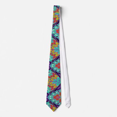 'PEACOCK FEATHERS" NECK TIES by FABTIES