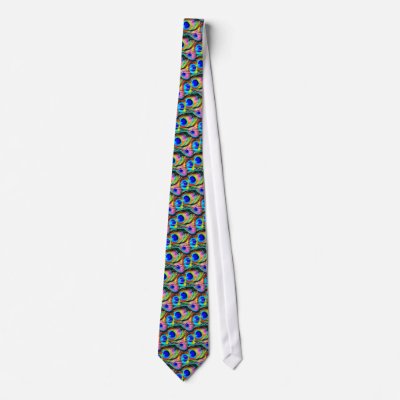 Peacock Feather's Tie by darshe40