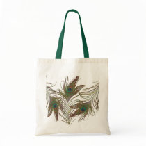 Peacock Feathers Tote bags