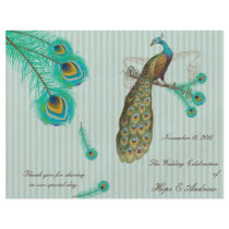 Peacock Feathers Wedding Program 2 Flyer