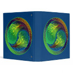 Peacock Feathers Yin Yang 4 Binder binder