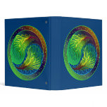 Peacock Feathers Yin Yang 4 Binder