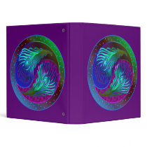 Peacock Feathers Yin Yang 5 Binder