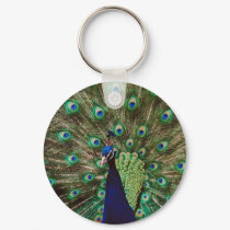 Peacock Foilage keychains