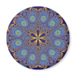 Peacock Fractal Design Magnet