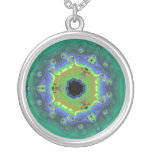 Peacock Fractal Mandala Green Custom Jewelry