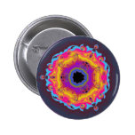 Peacock Fractal Mandala Yellow Pink Purple