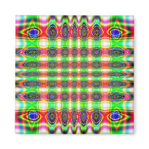 Peacock Fringe Refrigerator Magnet