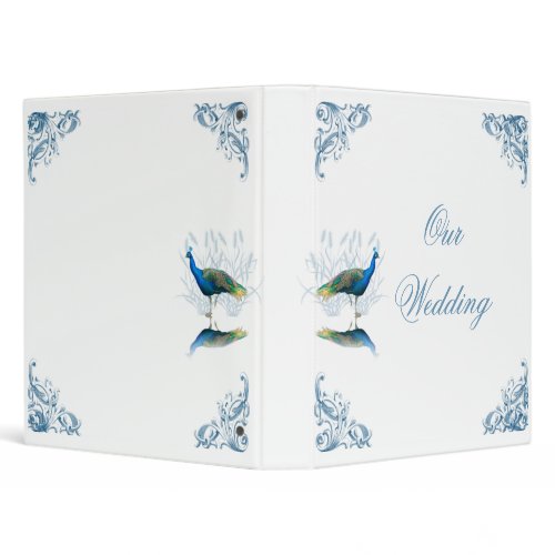 Peacock Garden Wedding Album Binder binder