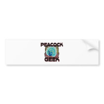 Peacock Geek bumper stickers