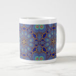 Peacock Geometric Jumbo Mug