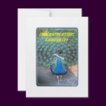 "Peacock Graduate" cards