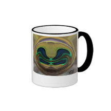Peacock in a glass ball, CE Mug