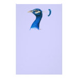 Peacock:  Indian Blue Customized Stationery