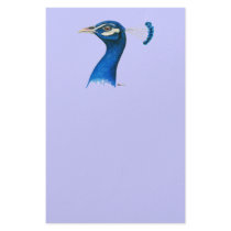 Peacock:  Indian Blue Customized Stationery