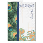 {Peacock Inspired} Thank You Card